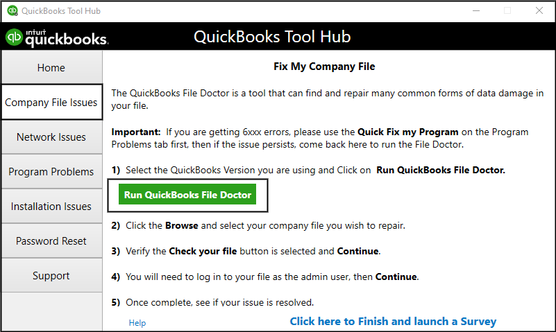 QuickBooks Data Repair File